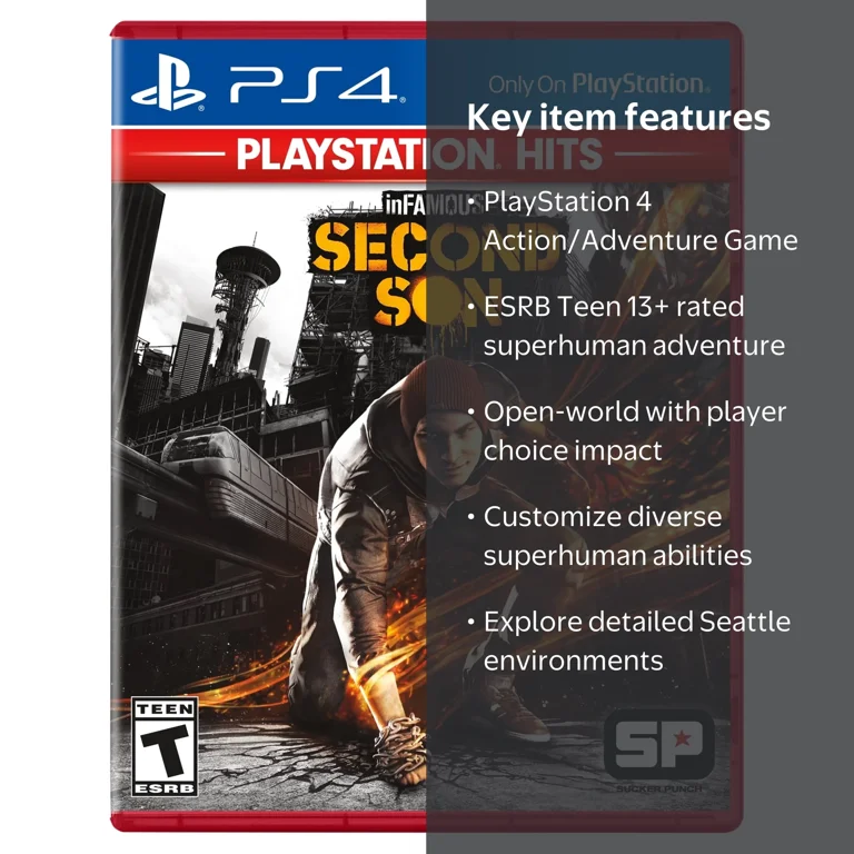 Sony PlayStation 4: inFAMOUS Second Son - VIDEO GAME - PS4