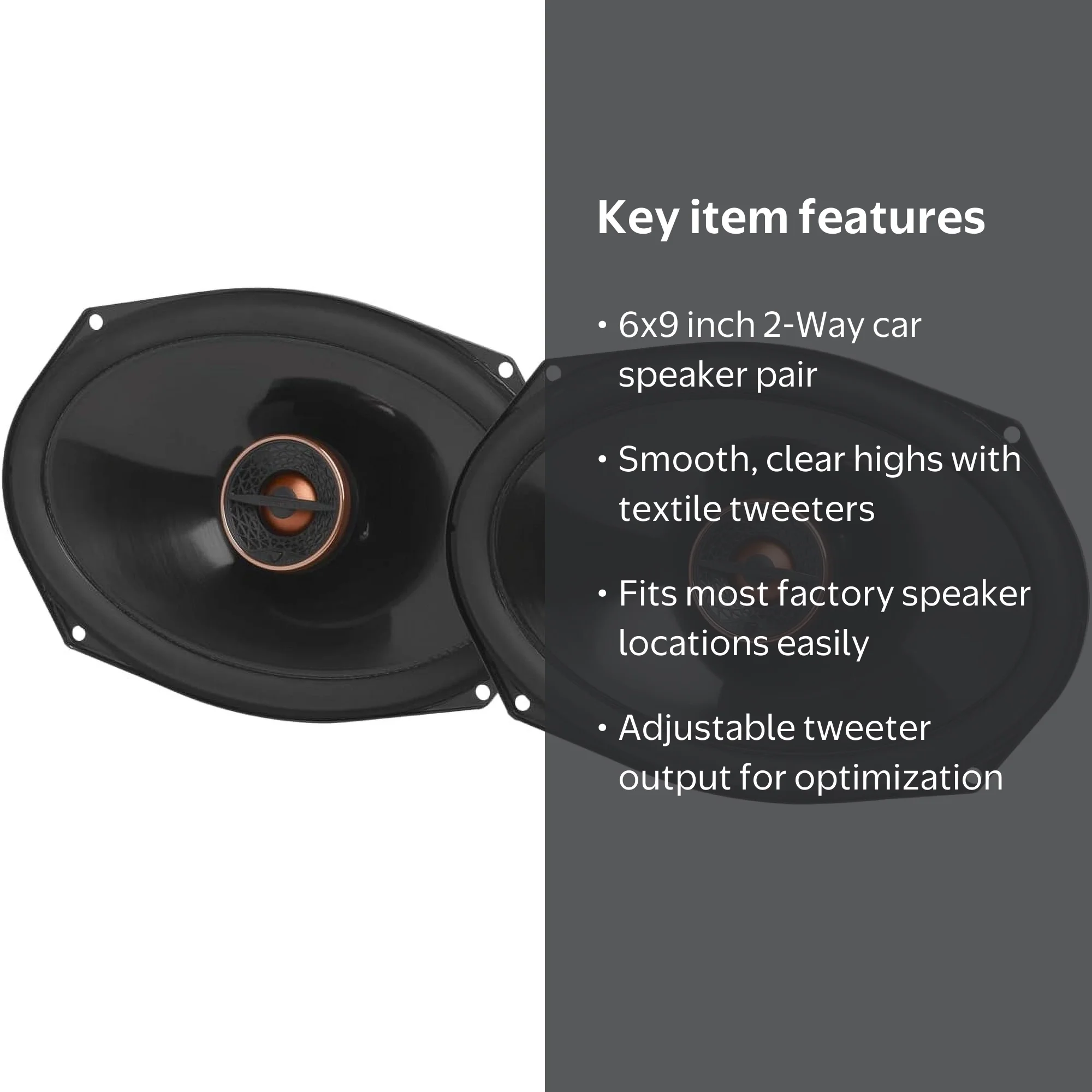 Infinity REF697F 6x9 Inch 2 Way Car Speakers - Pair - Walmart.com