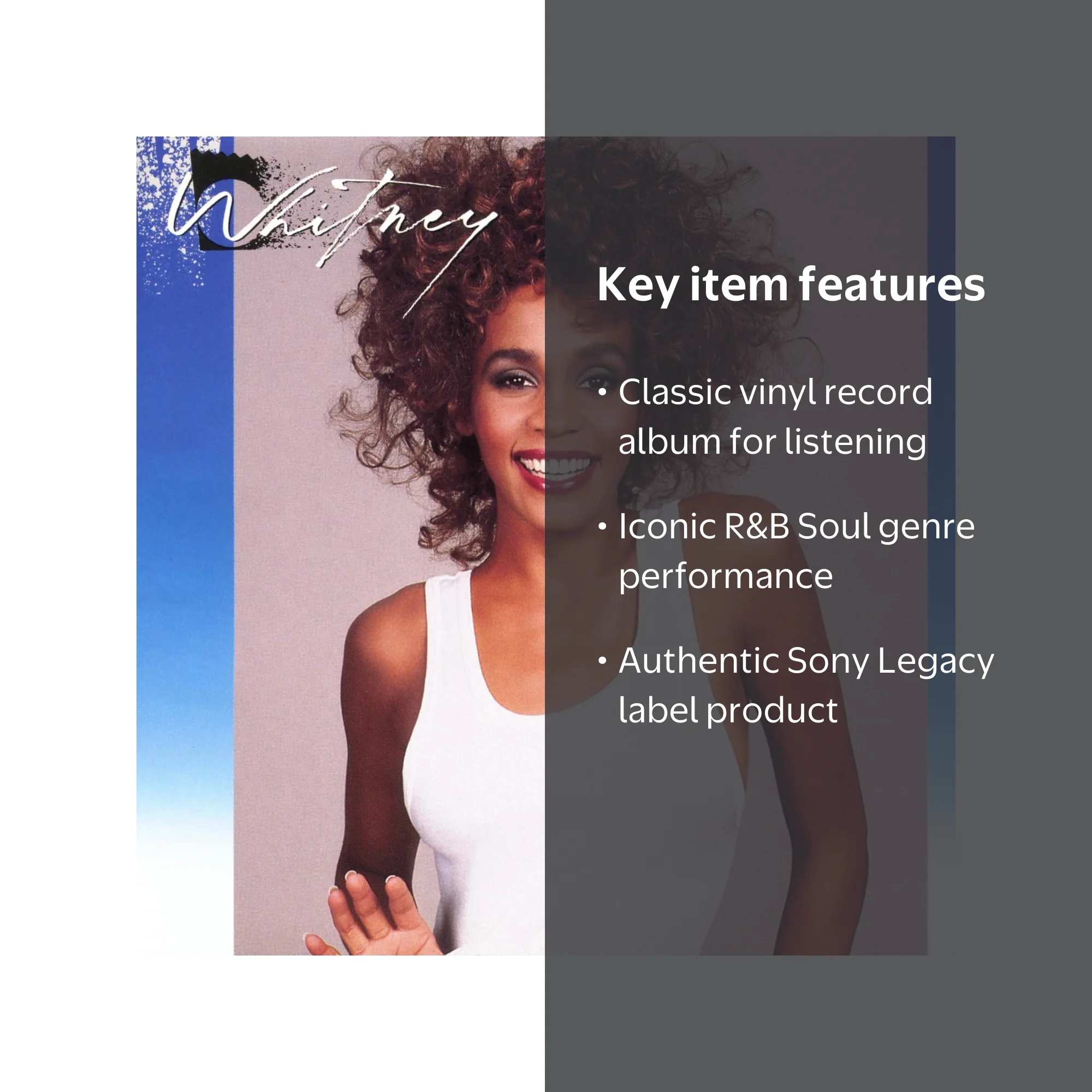 Whitney Houston - 'Whitney' Vinyl LP - R&B / Soul Genre - Walmart