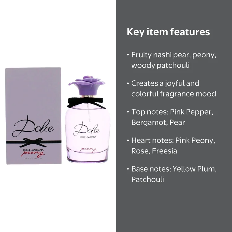 Dolce & Gabbana Dolce Peony Eau De Parfum Spray - 1 oz Feminine