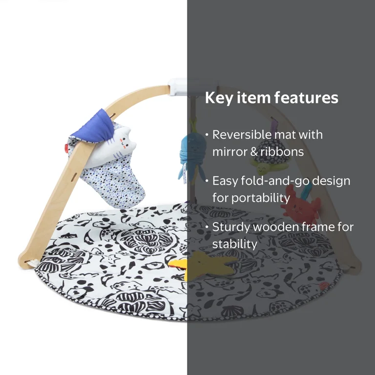 Melissa & Doug Ocean Easy-Fold Play Gym, FSC Cert, for Infants 0-9