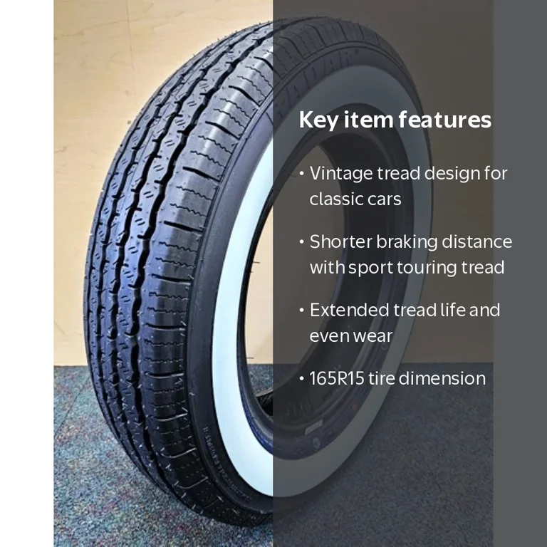 Radar Dimax Classic 165R15 86H Tire with High Tread & 1.57