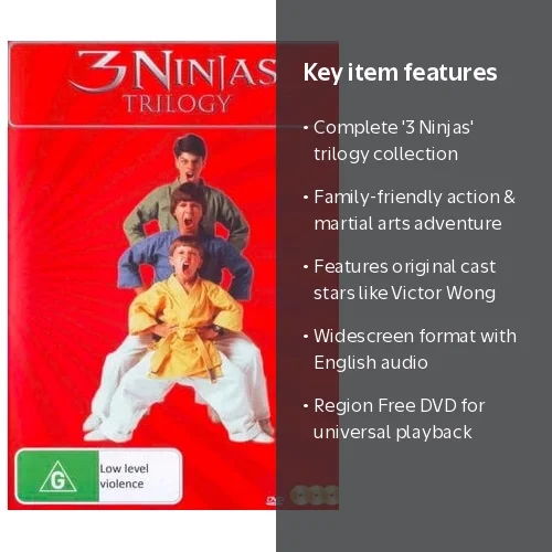 Via Vision 3 Ninjas Trilogy Movies - Action & Adventure DVD Set