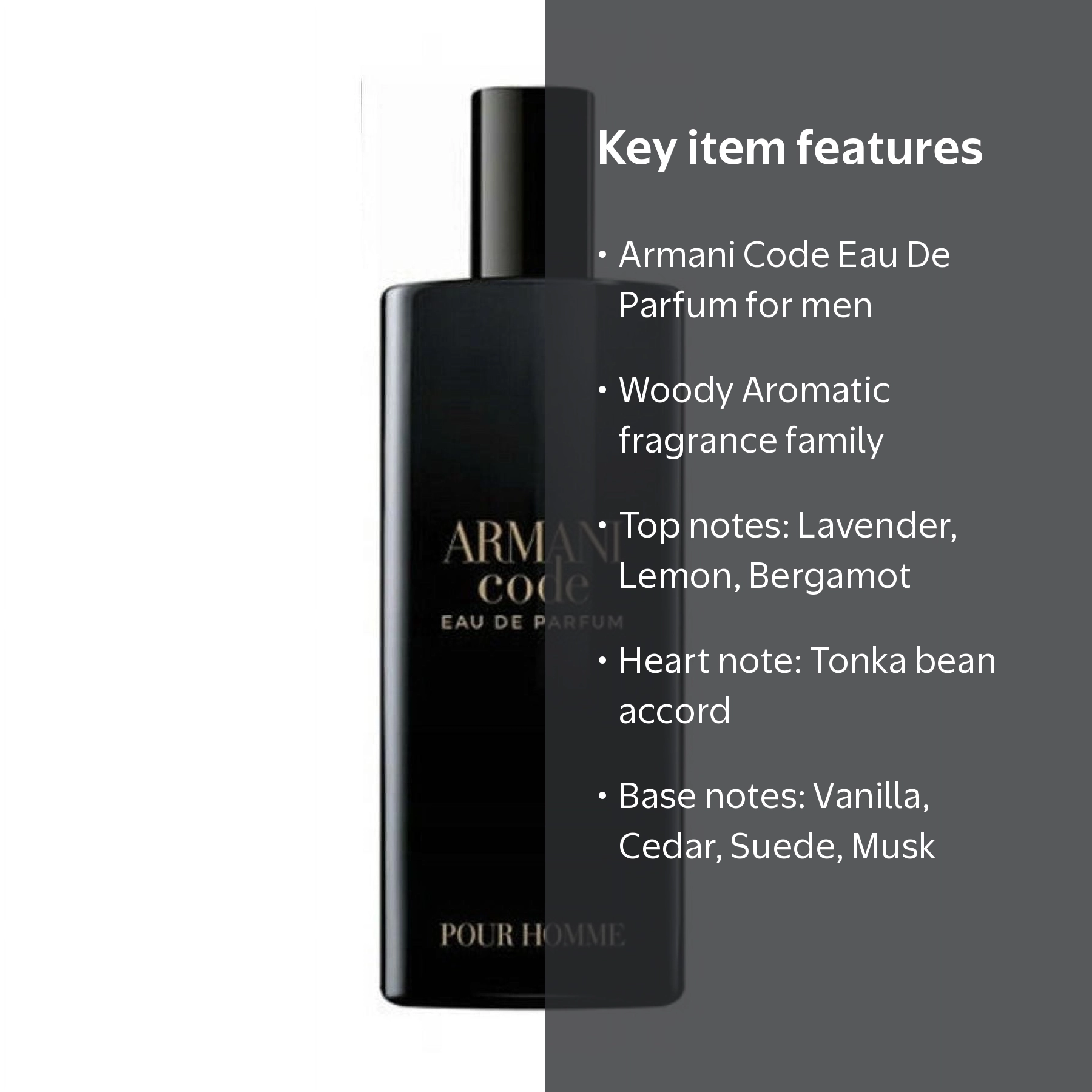 Giorgio Armani Code Perfume for Men Mini EDP Spray 0.5 oz