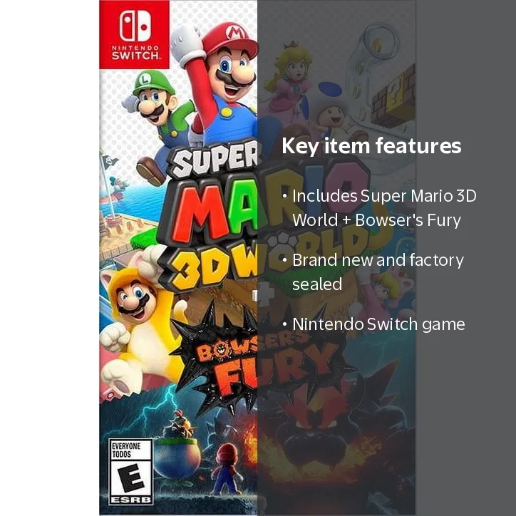 Super Mario 3D World + Bowser's Fury - Nintendo Switch - Walmart.com