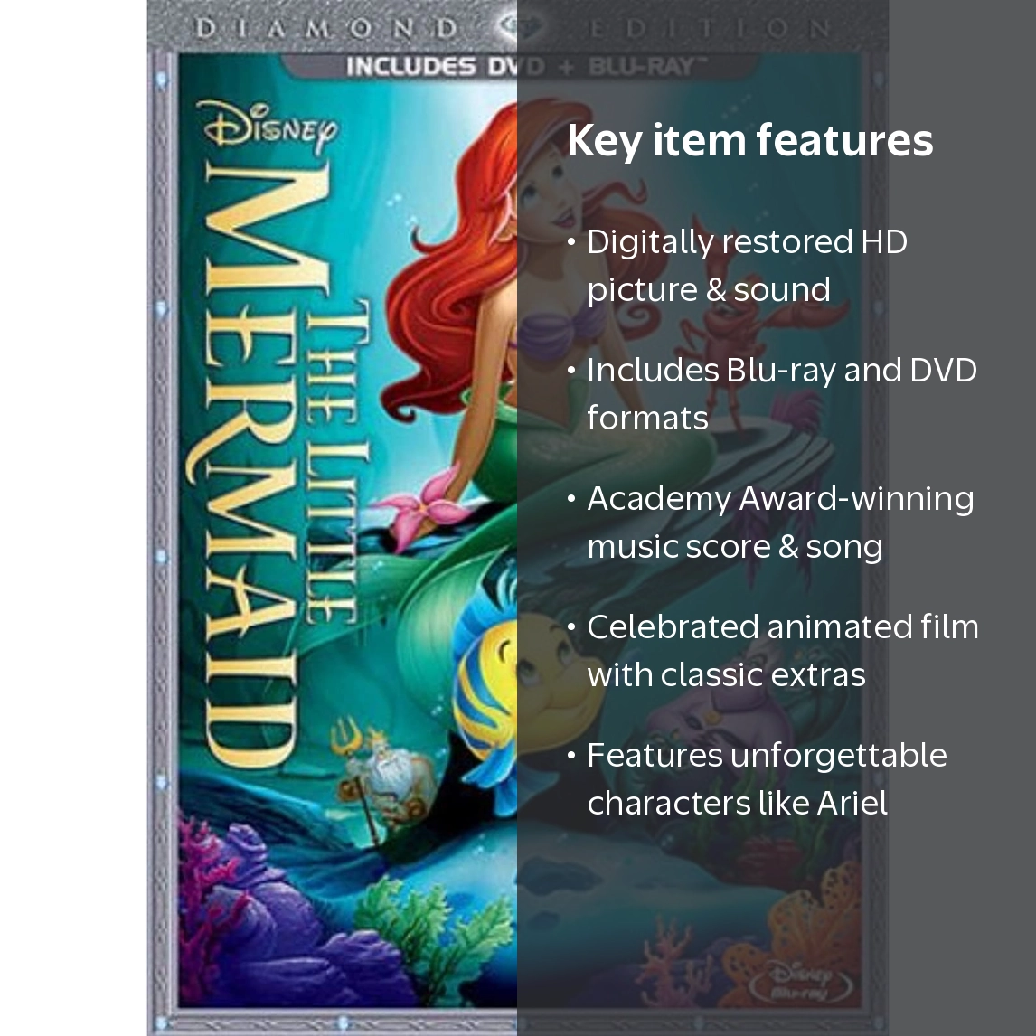 The Little Mermaid (Two-Disc Diamond Edition: Blu-ray / DVD in DVD