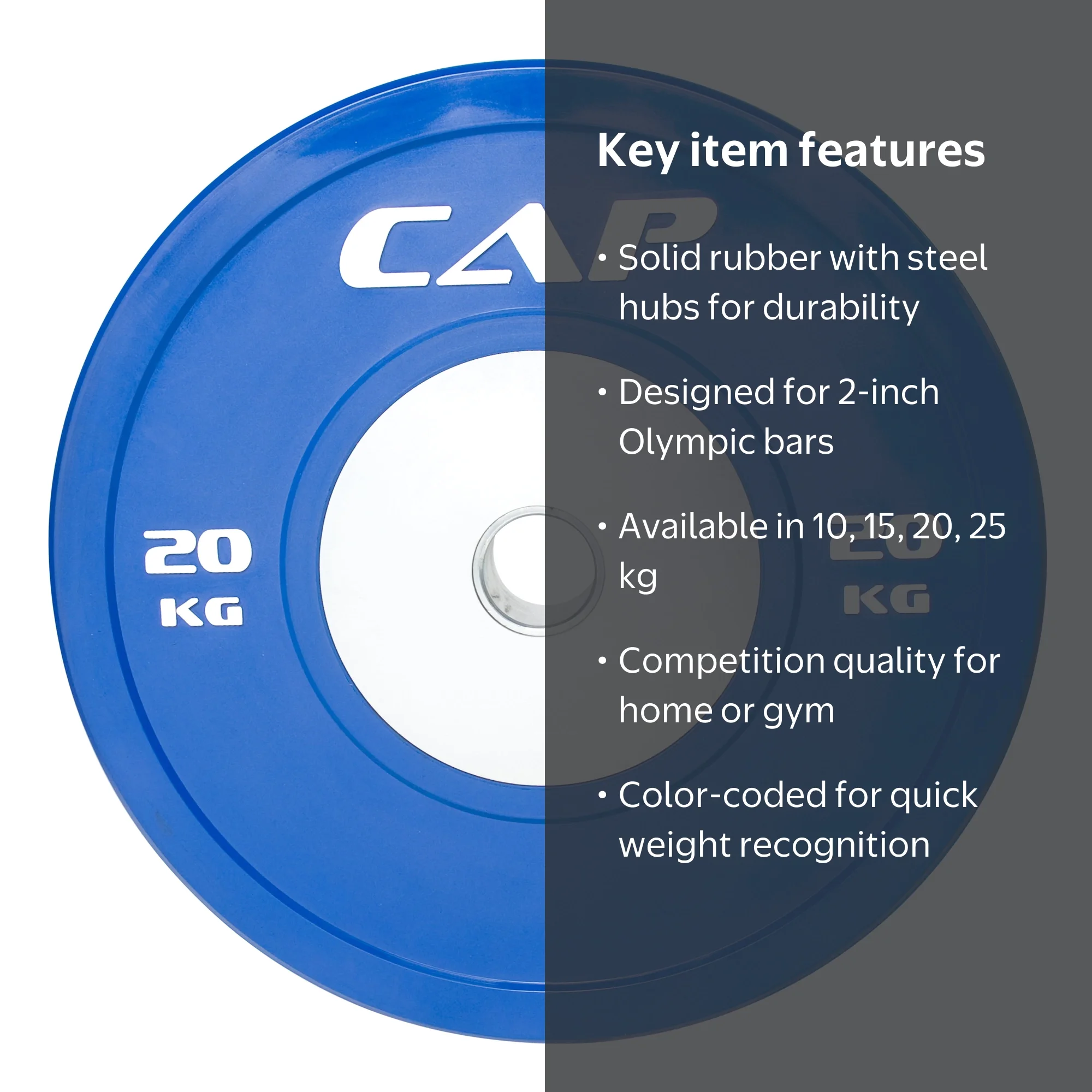 CAP Barbell 20 KG Olympic Competition Bumper Plate - Walmart.com