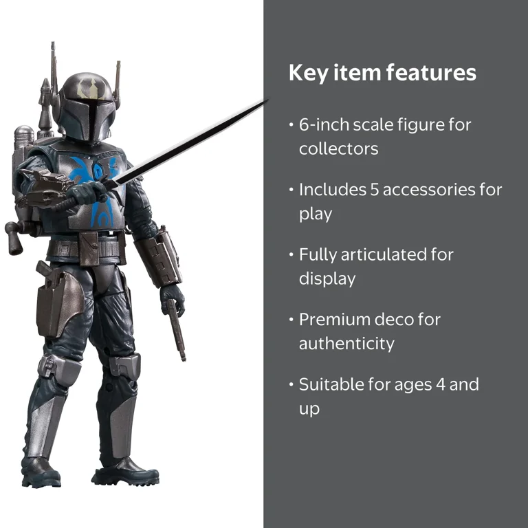 Star Wars Black Series Pre Vizsla Action Figure, 6