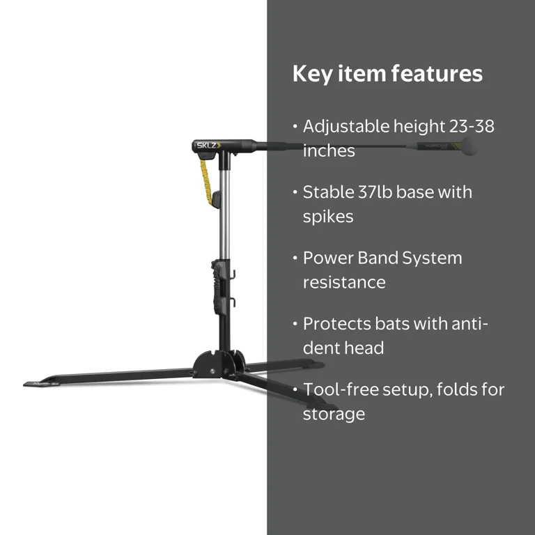 SKLZ Hurricane Select Baseball Swing Trainer, Adjustable Height 23