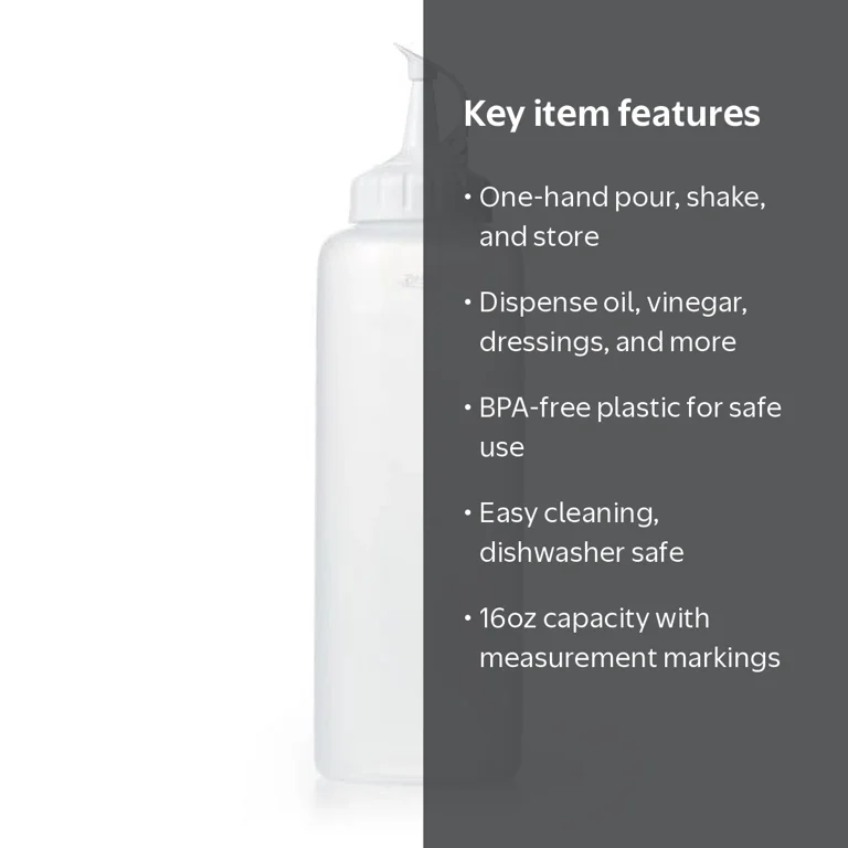 OXO SoftWorks Chef's Oil and Vinegar Dispenser Plastic Squeeze