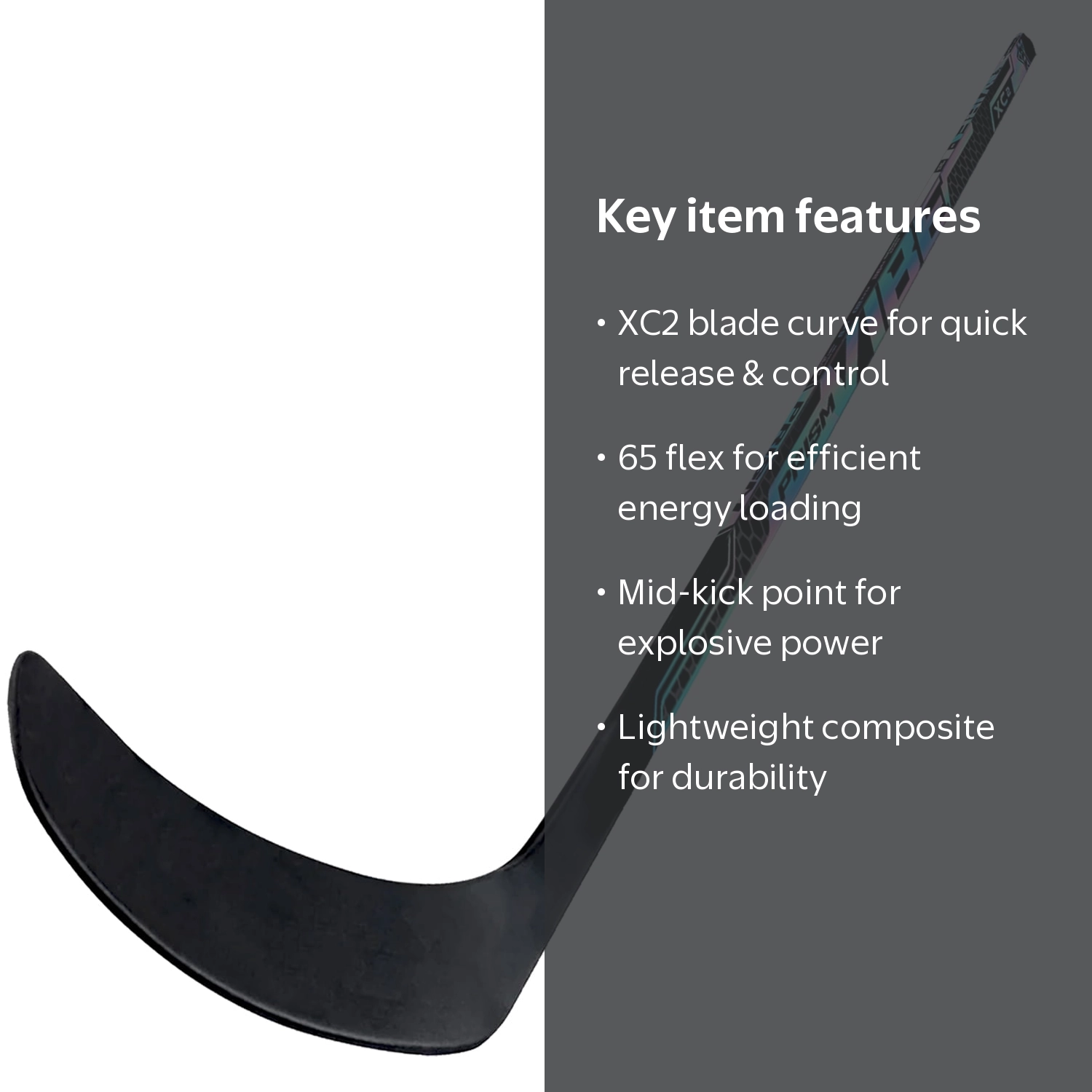 FS VIBE Prism XC2 Composite Ice Hockey Stick - Intermediate 62