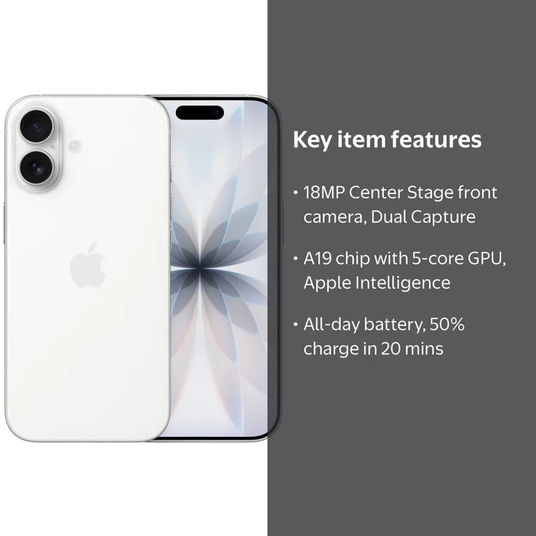 AT&T iPhone 17 256GB White - Walmart.com