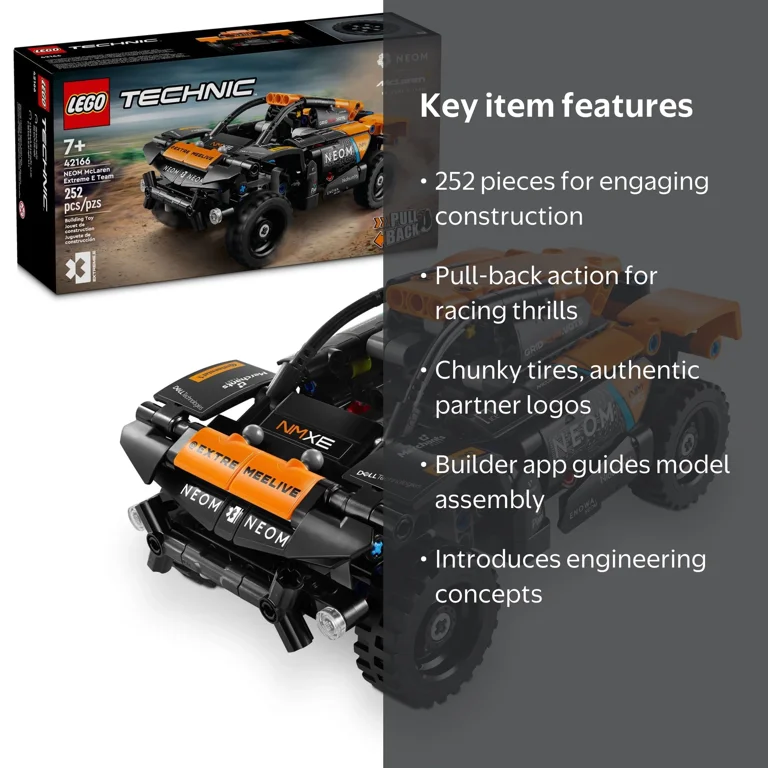 LEGO Technic NEOM McLaren Extreme E Race Car, 42166 Off-Road Pull