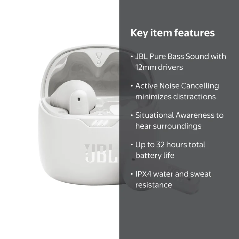 JBL Tune Flex, True wireless Noise Cancelling earbuds, 32H