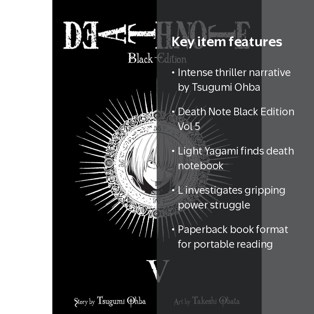 Tsugumi Ohba, Death Note Black Edition, Vol. 5, Paperback