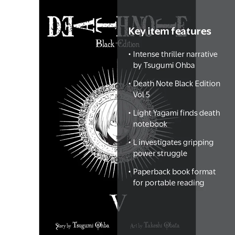Tsugumi Ohba, Death Note Black Edition, Vol. 5, Paperback