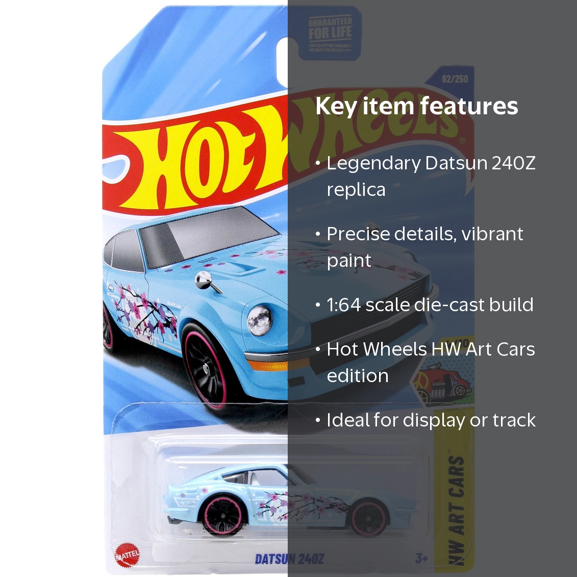 Hot Wheels HW Art Cars Datsun 240Z Diecast Car - Walmart.com