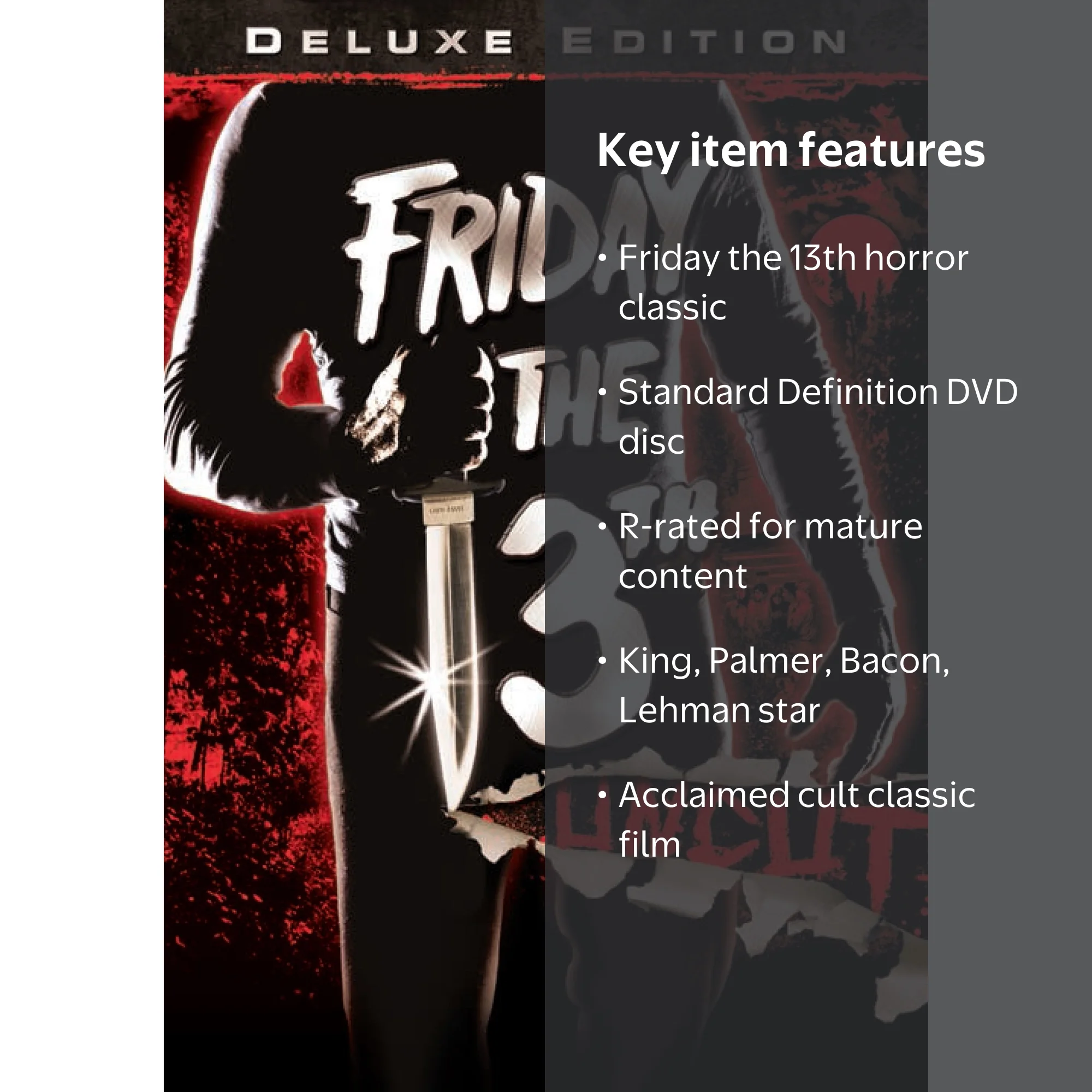 Friday the 13th (DVD), Paramount, Horror - Walmart.com