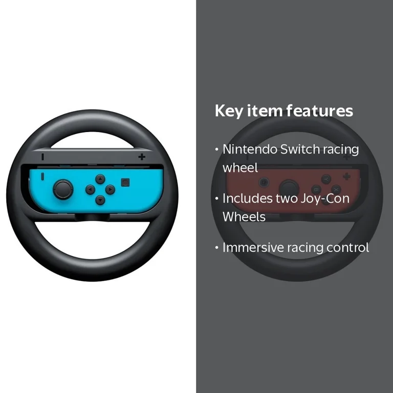 Nintendo, Joy-Con Wheel, Black, Set of 2 for Nintendo Switch