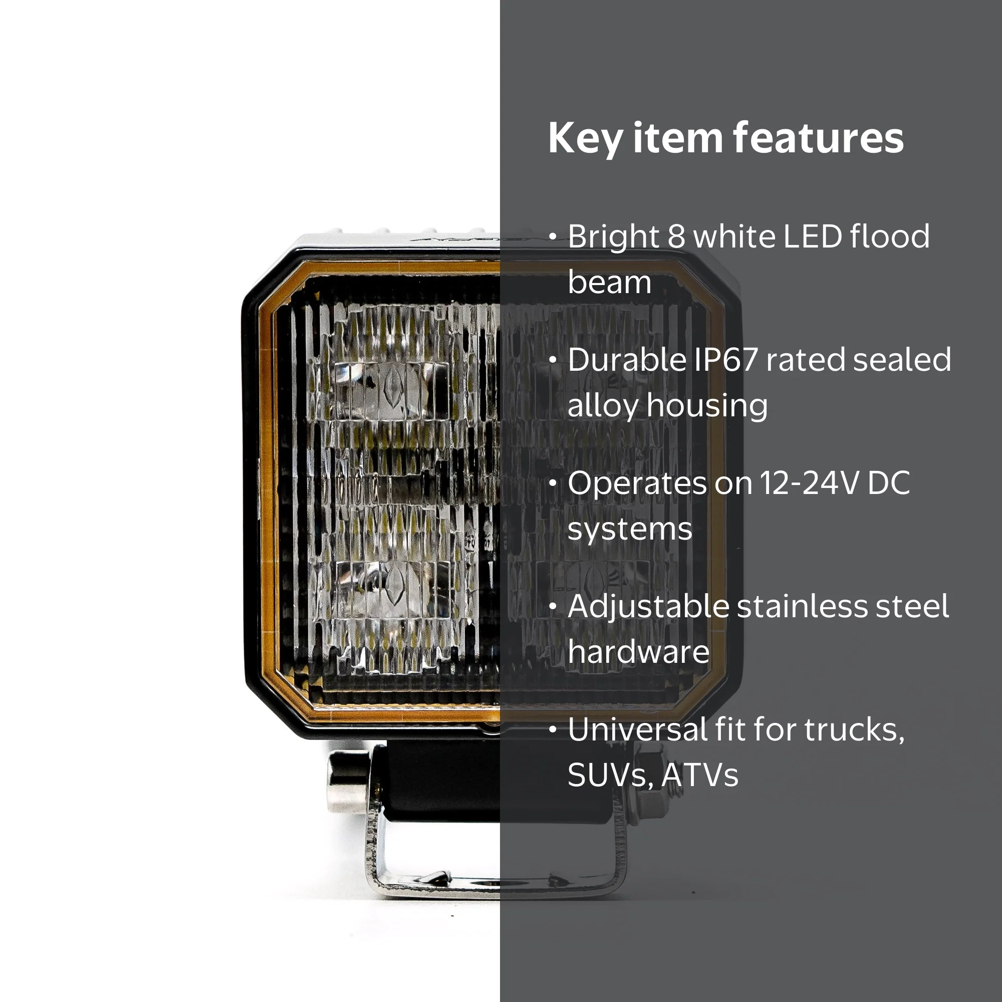 Alpena TrekTec LED Flood Light MS4 2 Pack, 12V, New Model 72009