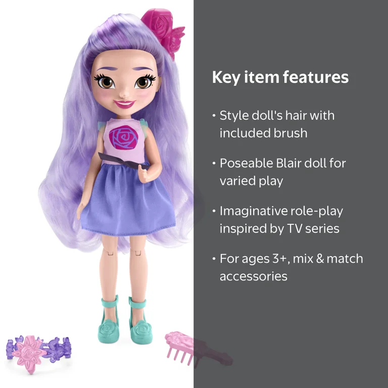 Nickelodeon Sunny Day Blair Doll with Brush & Style Hair