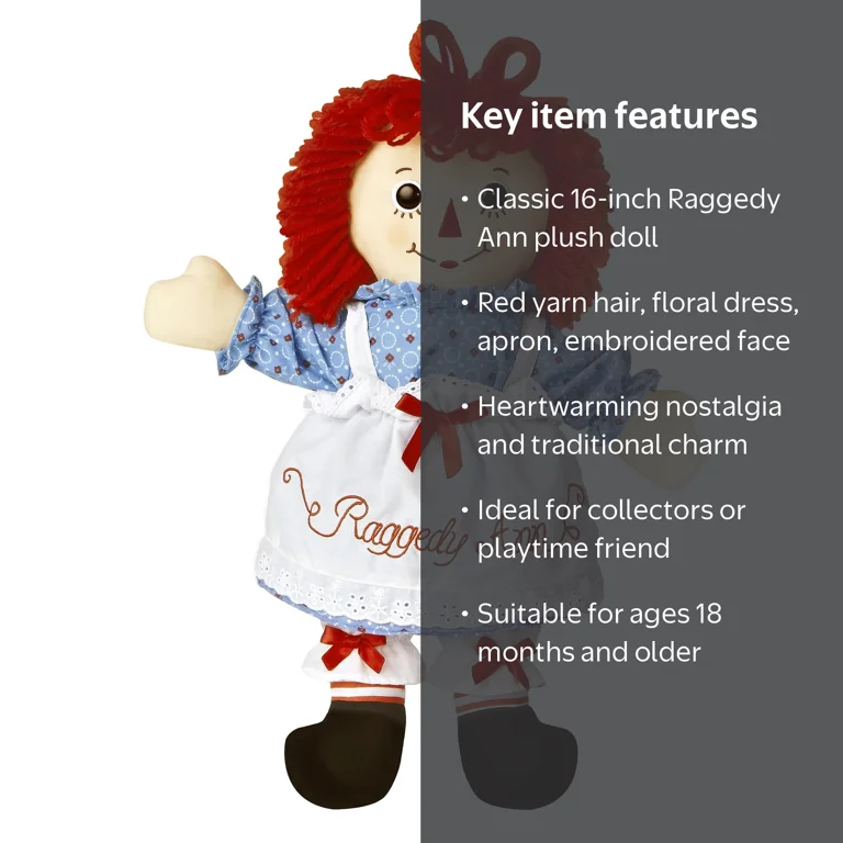 Aurora, Raggedy Ann & Andy Plush Doll, 16