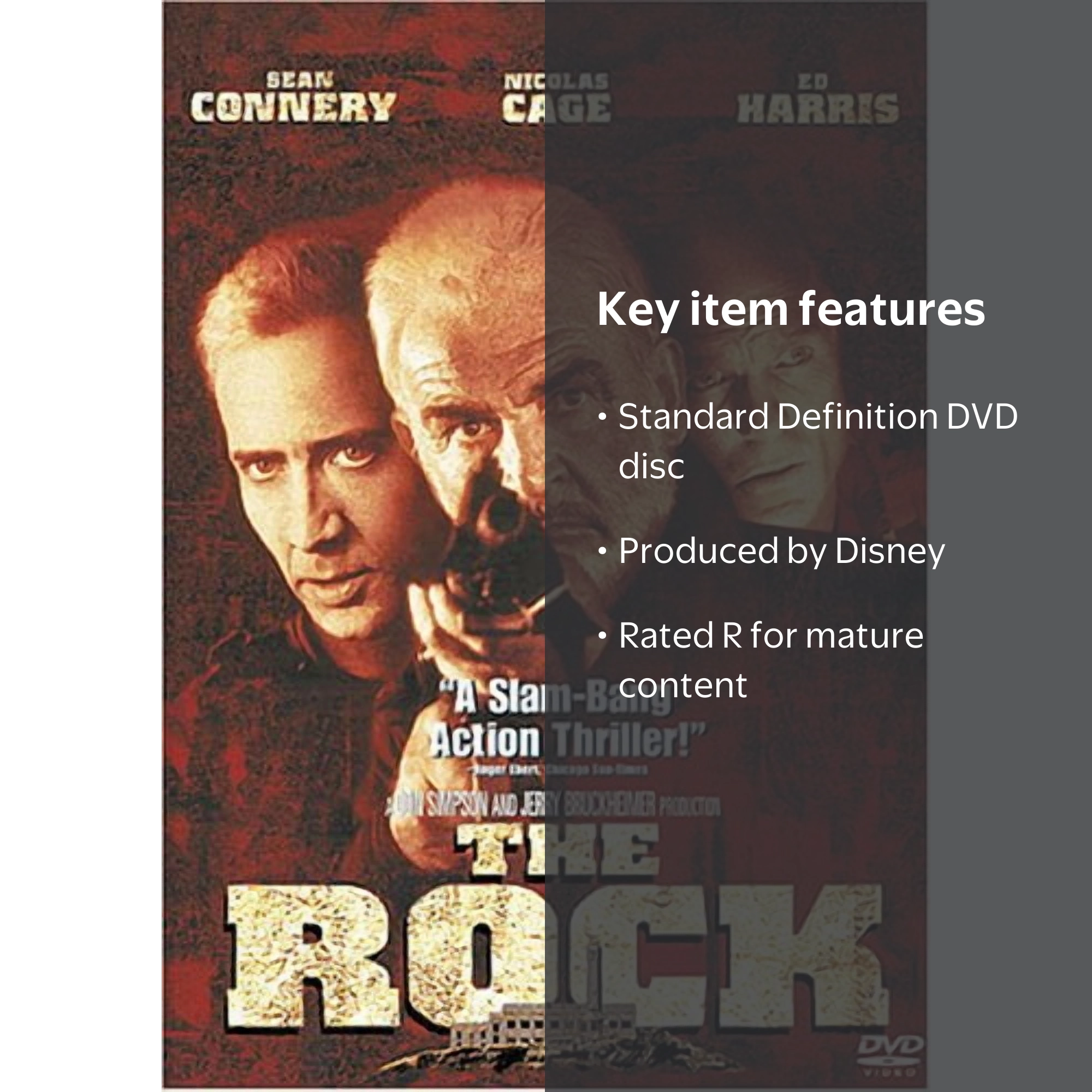Disney's The Rock (DVD) - Action Thriller, Alcatraz Siege