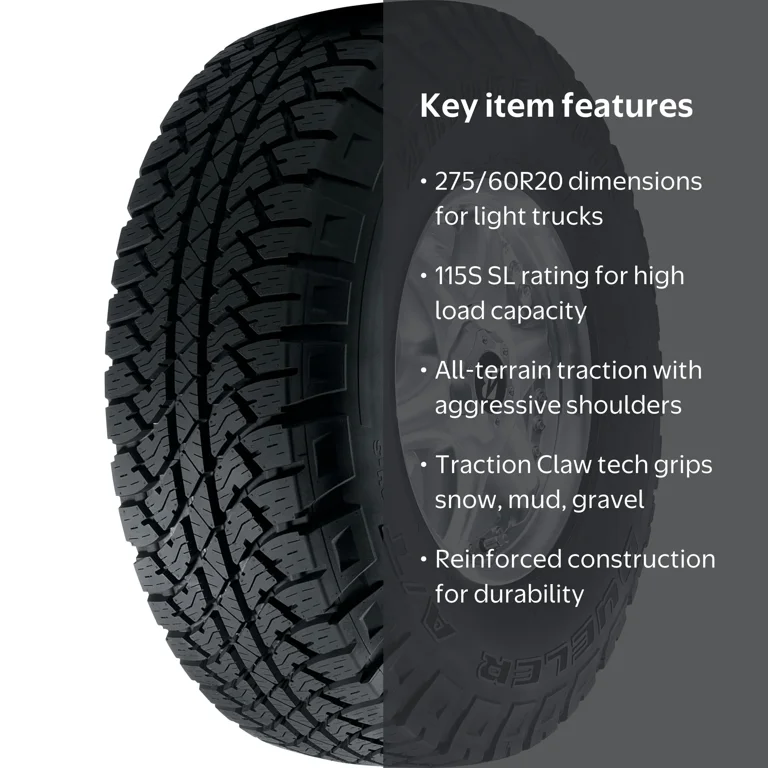 Bridgestone Dueler A/T RH-S 275/60R20 115S All-Terrain Light Truck
