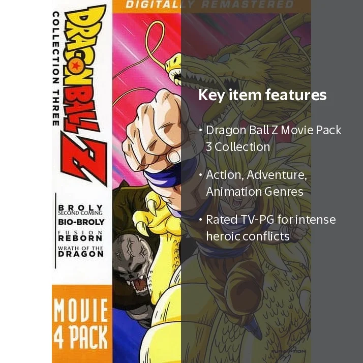 Dragon Ball Z: Movie Pack #3 (DVD) Movies 10 - 13 (CrunchyRoll