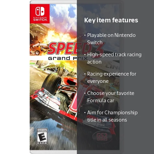 Speed 3 Grand Prix, GS2 Games, Nintendo Switch, 850017102088