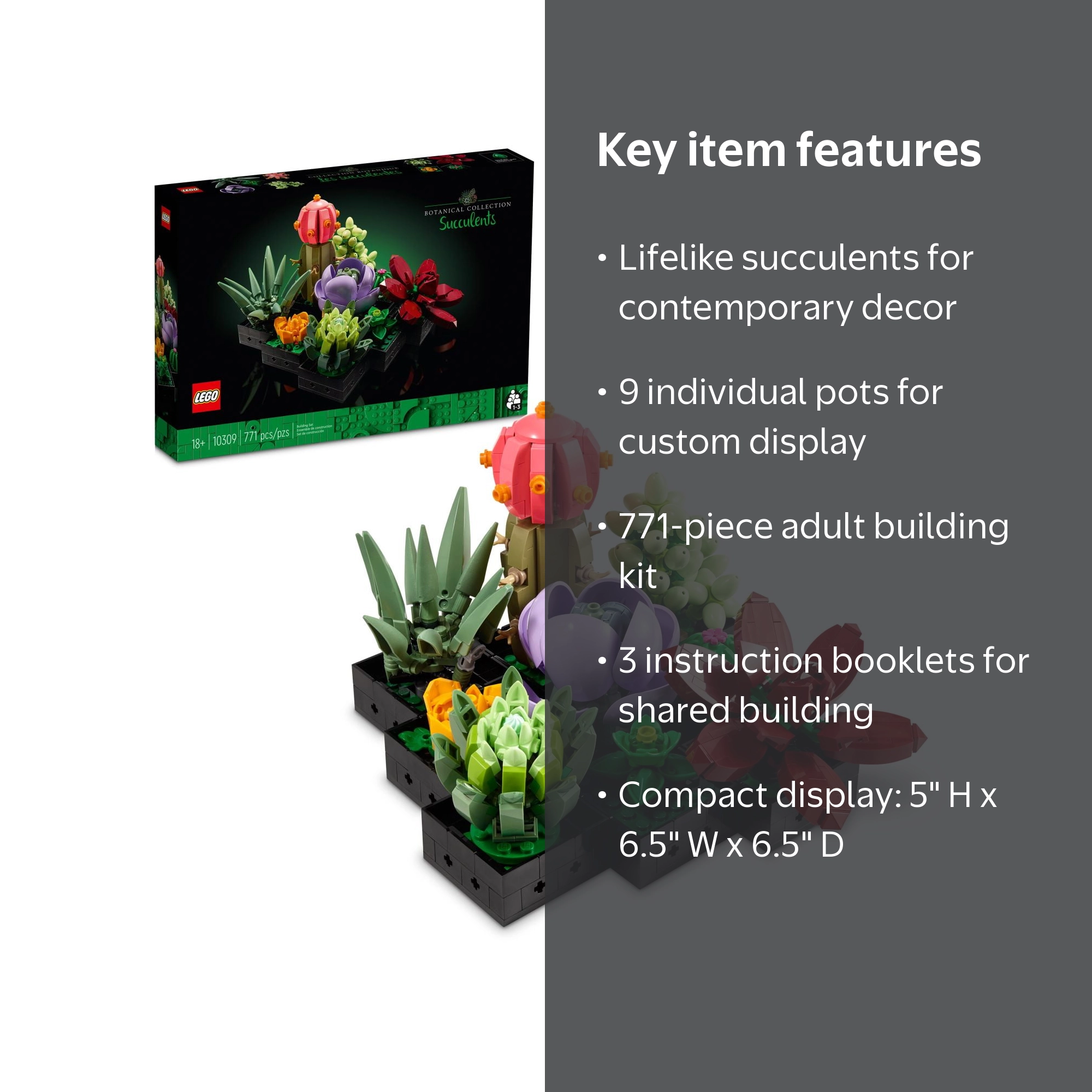 LEGO, Succulents, 5 inches, Artificial, Multicolor - Walmart.com