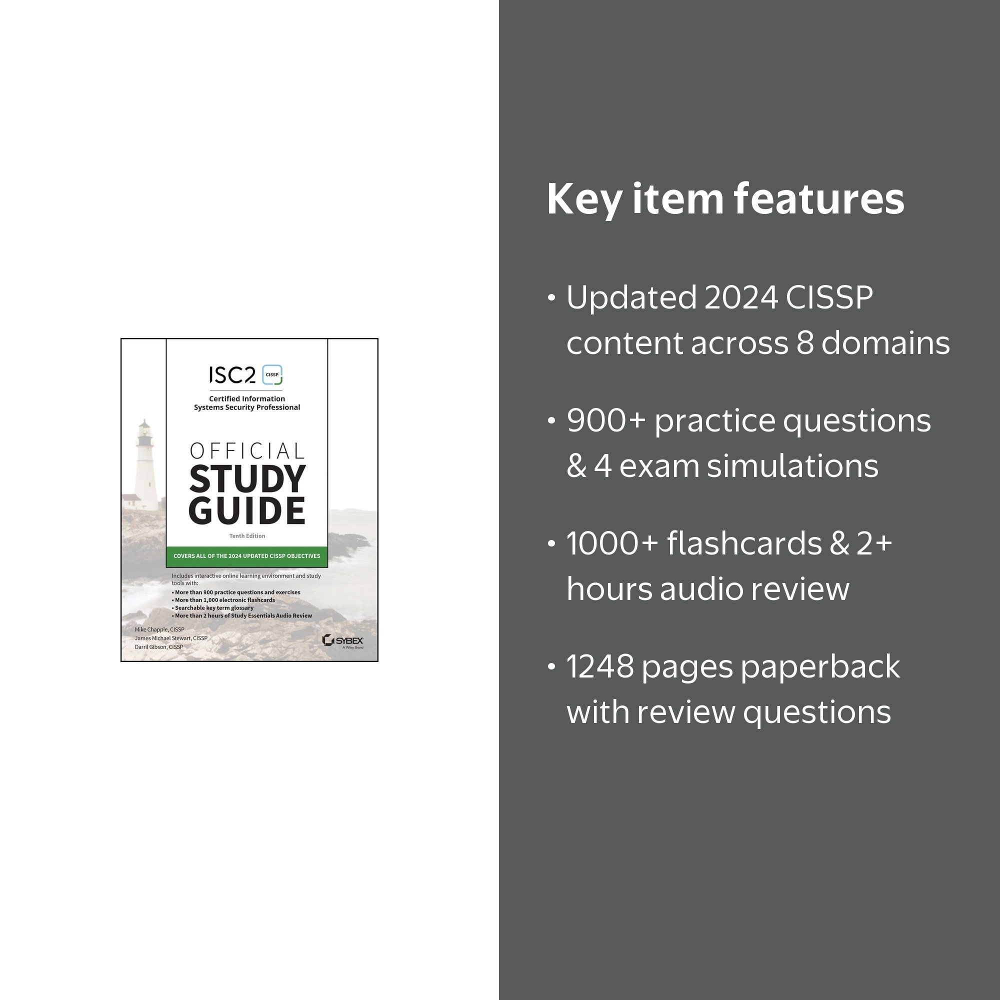 Sybex Study Guide ISC2 CISSP Official Study Guide, 2024 Edition