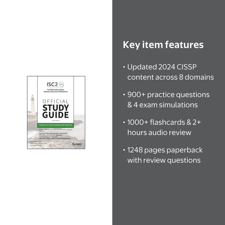 Sybex Study Guide ISC2 CISSP Official Study Guide, 2024 Edition