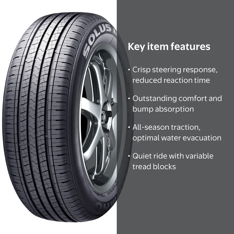 Kumho Tire, Passenger Tire, 225/55R19, Black Sidewall - Walmart.com