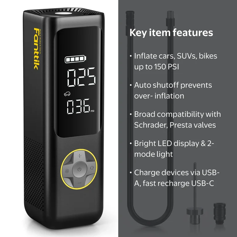Fanttik X8 APEX Powerful Portable Air Pump & Tire Inflator with