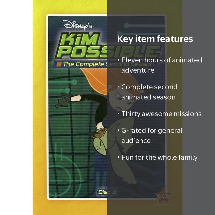 Kim Possible: The Complete Second Season (DVD), Disney, Animation