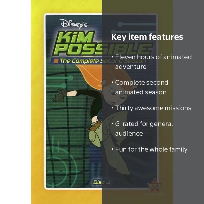 Kim Possible: The Complete Second Season (DVD), Disney, Animation