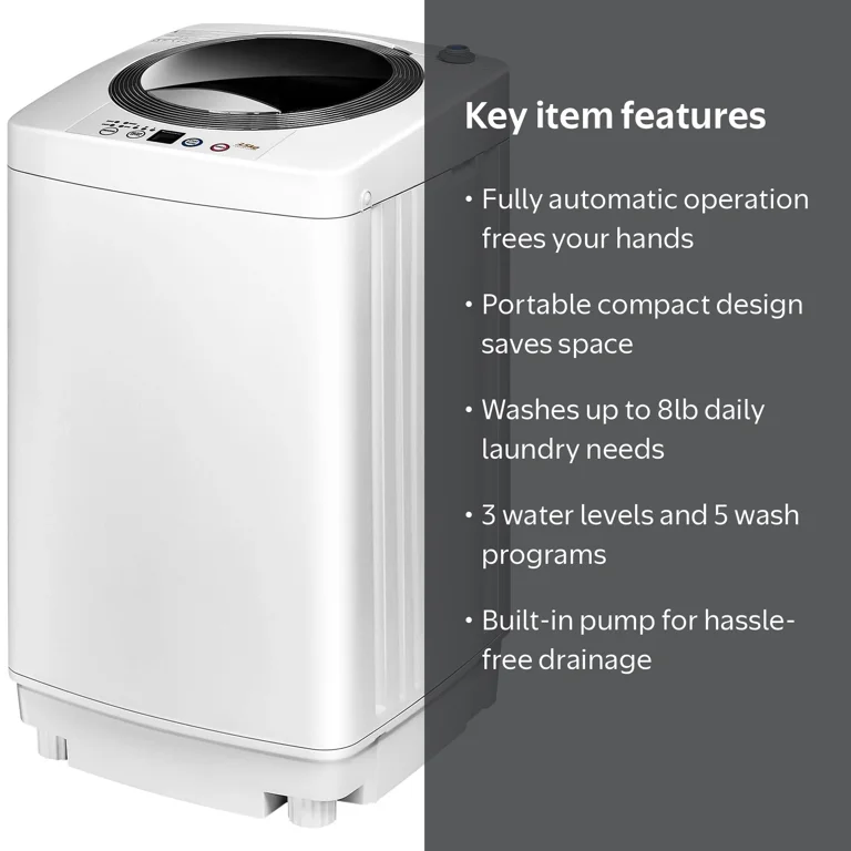 Giantex, Wash and Dry Portable Washer, 8 lbs Capacity, 2-in-1