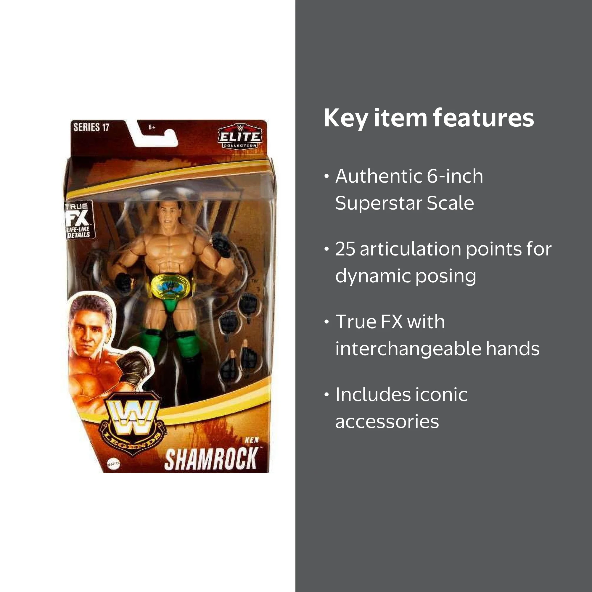 WWE Legends Elite Collection Ken Shamrock Wrestler Action Figure