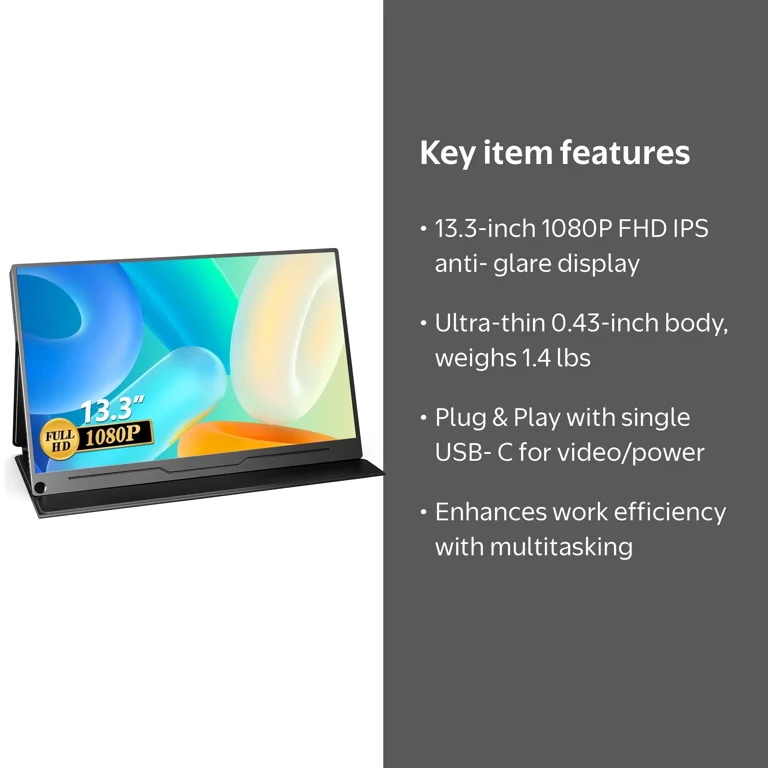 UPERFECT Portable Gaming Monitor, 13.3