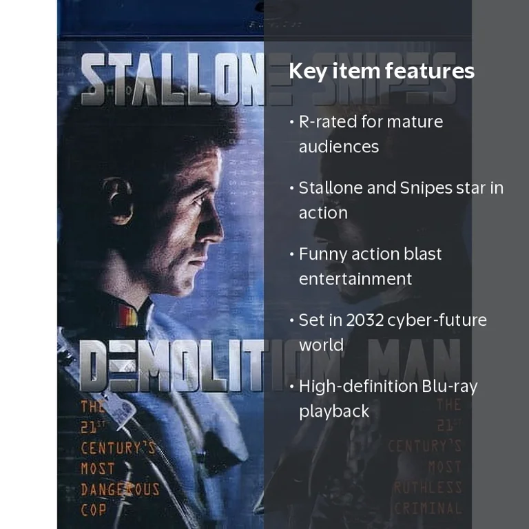 (未使用･未開封品)　デモリションマン [Blu-ray] tu1jdyt Warner Bros Demolition Man Blu-ray Movie - Starring Sylvester