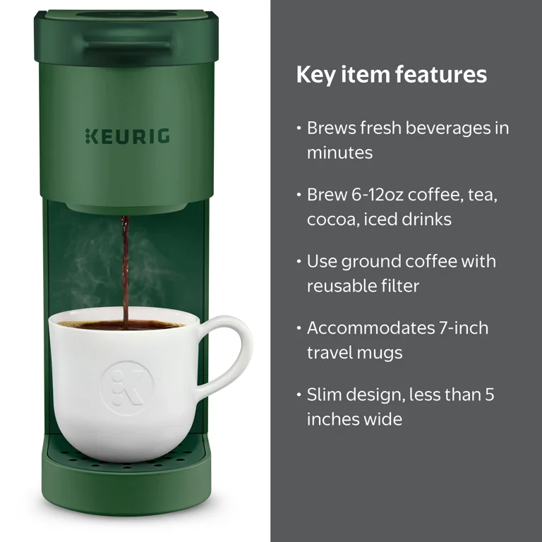 Keurig K-Mini Single Serve K-Cup Pod Coffee Maker, Strong Brew