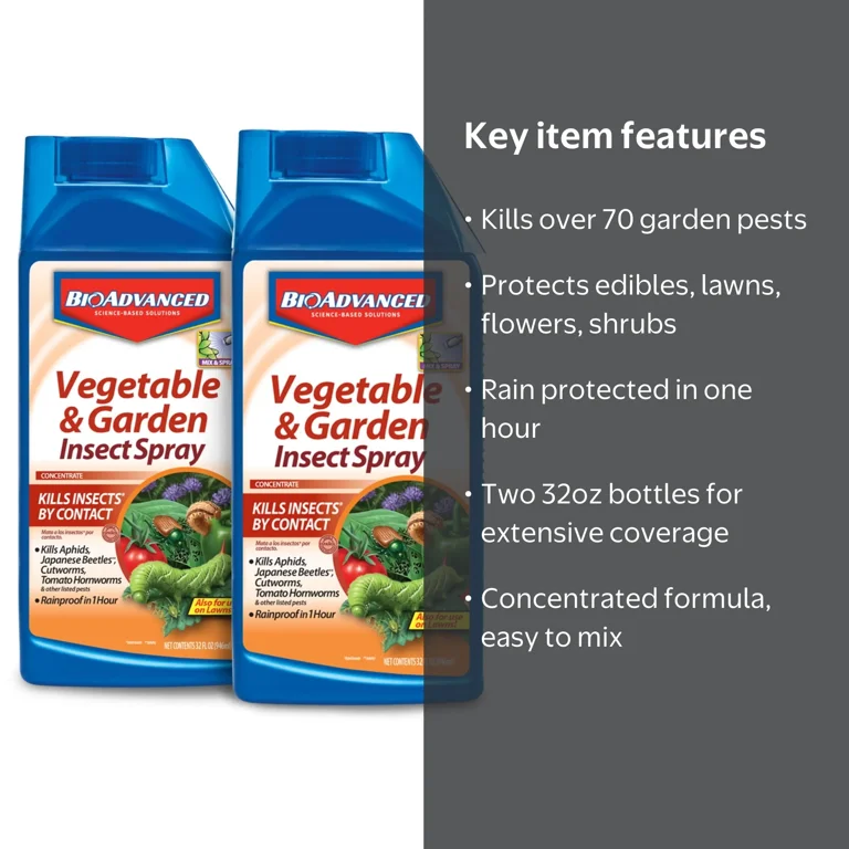 BioAdvanced Vegetable & Garden Insect Spray, Concentrate, 32 oz (2