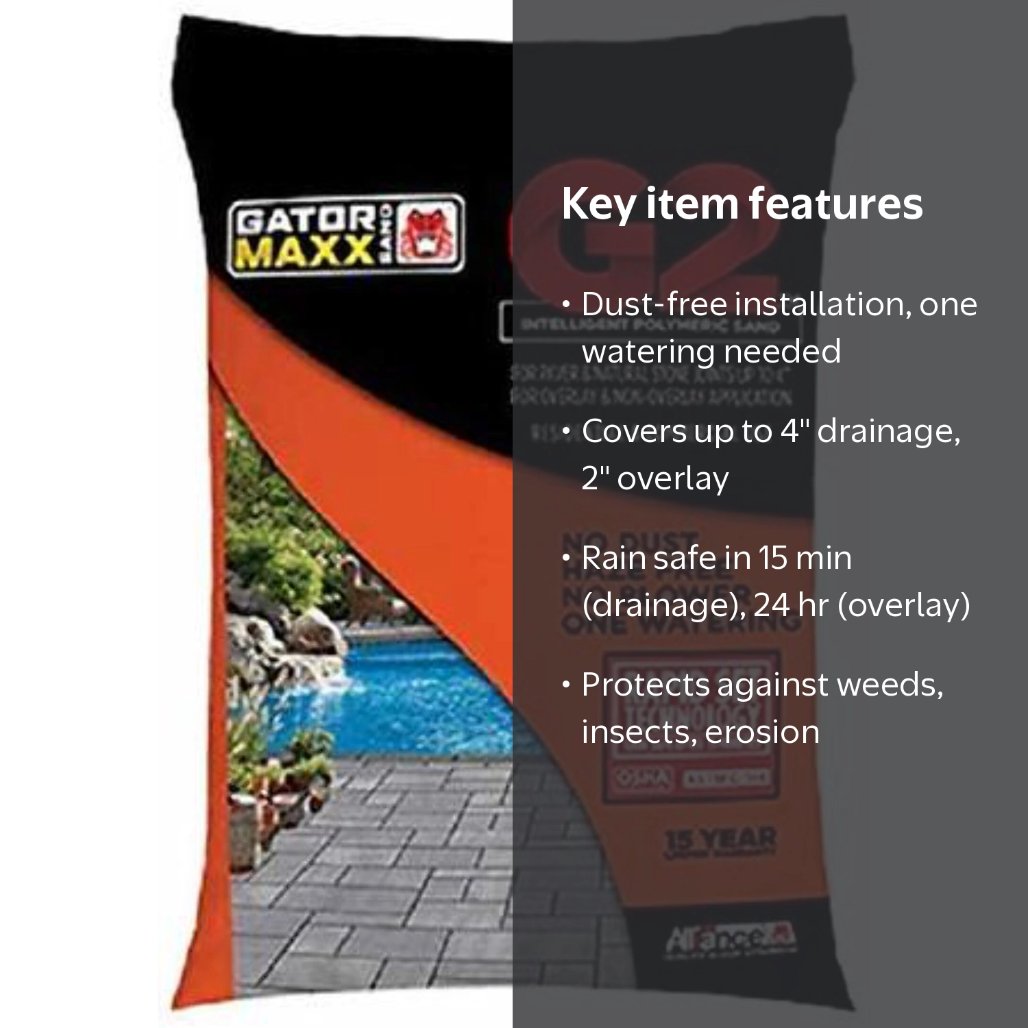 Alliance Gator Maxx G2 Intelligent Polymeric Sand (Black Diamond