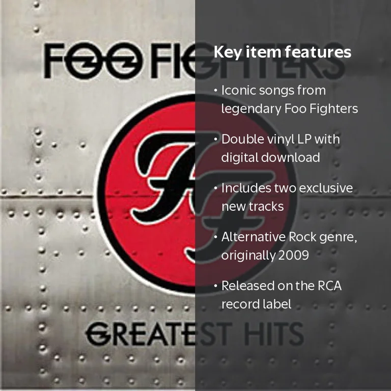 RCA, Vinyl Record, Foo Fighters Greatest Hits, Double LP with