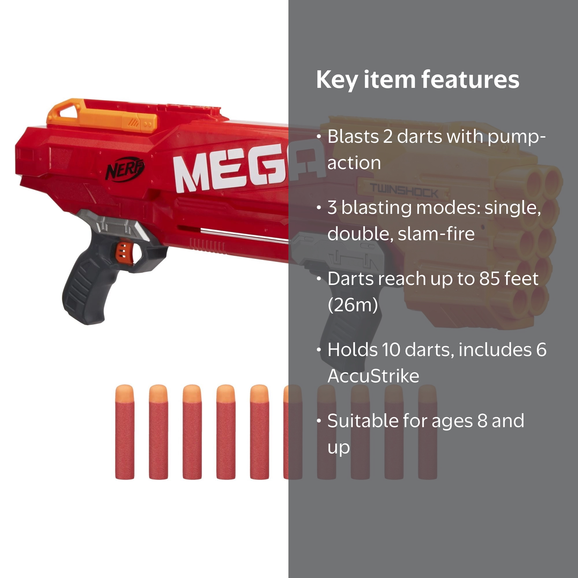 Nerf Mega & Elite トイガンセット 12個 Nerf Elite トイガンセット ダーツ付き - メルカリ