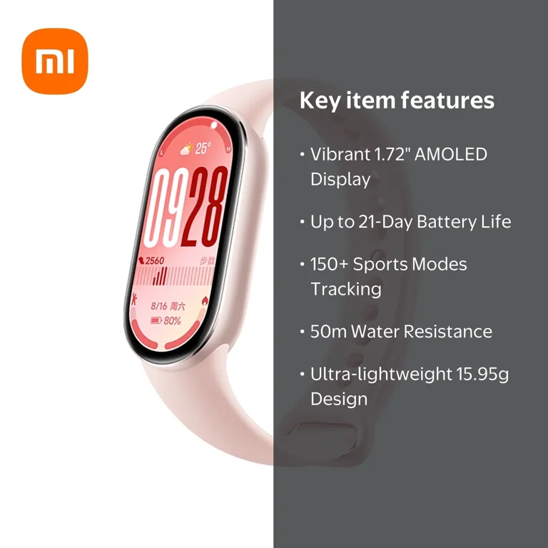 Xiaomi Smart Band 10 (Rose Pink) 1.72