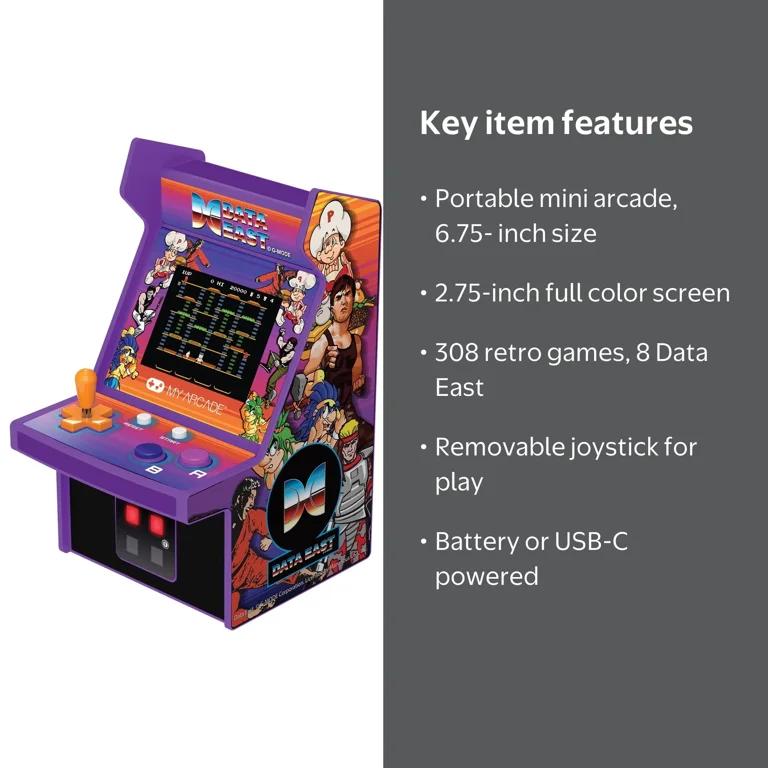 My Arcade Data East Hits Micro Player with 308 Games - Walmart.com