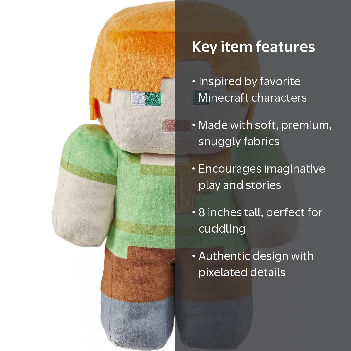 【2体セット】creek × min-nano plush doll 人形 Minecraft, Plush Doll, 8-inch, Fan Characters, Soft and Cuddly