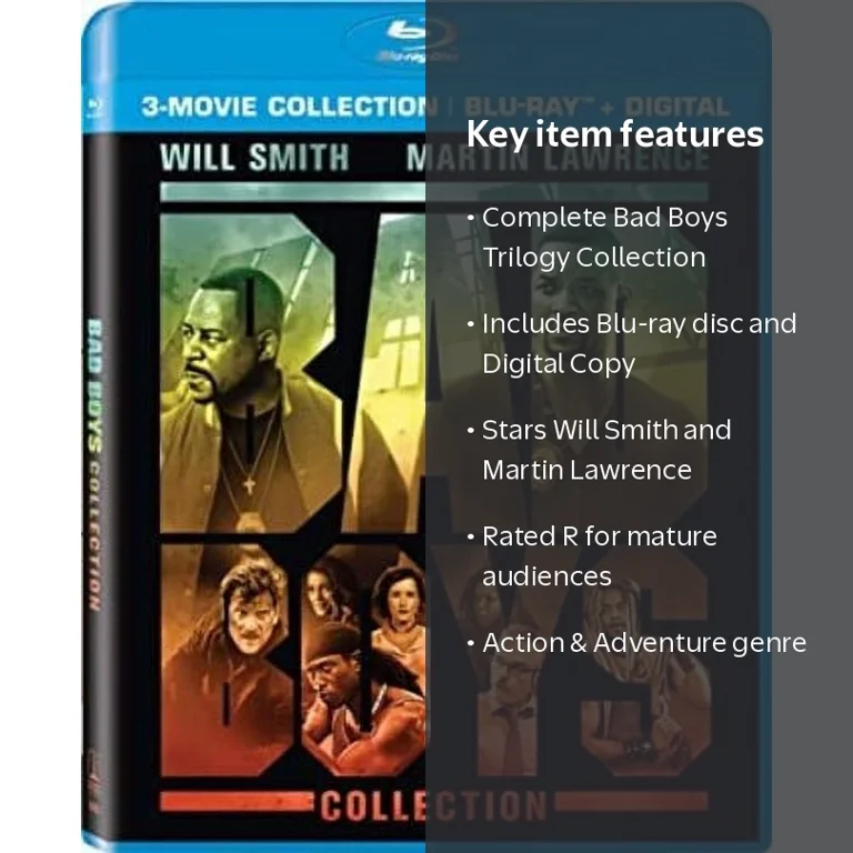 Sony Pictures: Bad Boys Trilogy (Bad Boys I, II & for Life) - Blu
